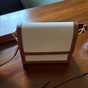 JW PEI Brown and Cream Crossbody Bag
